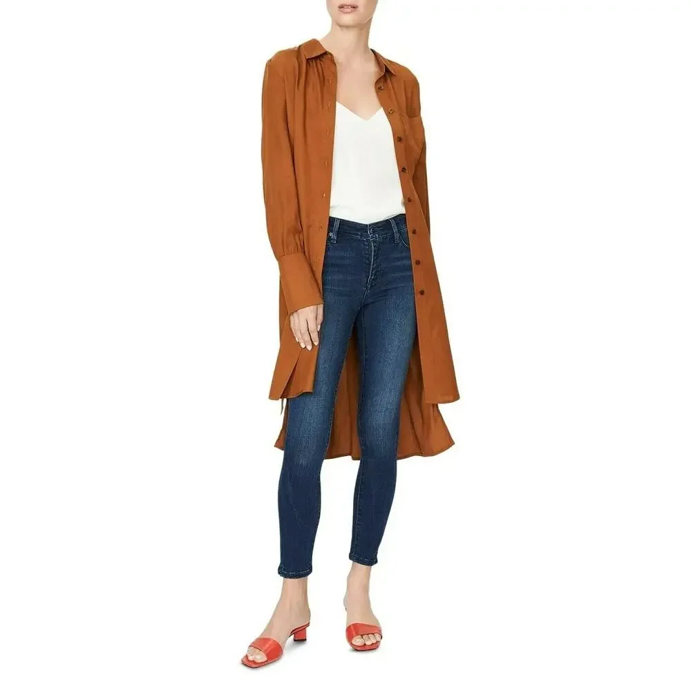 NWT Habitual Tobacco Shirt Jacket Shacket Dress Size Small $198 - Picture 1 of 9